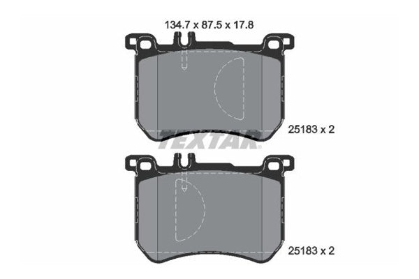 Bremseklosser, TEXTAR 2518301