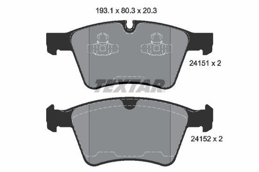 Bremseklosser, TEXTAR 2415101